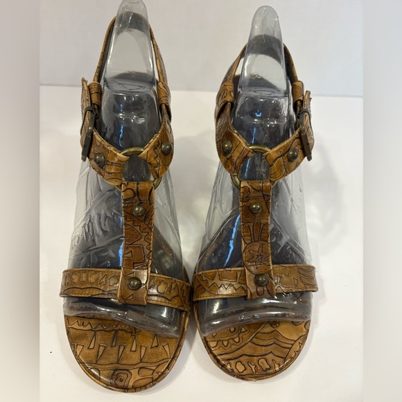 Via Spiga brown boho Stilleto open toe sandals size 6 M - Picture 11 of 11